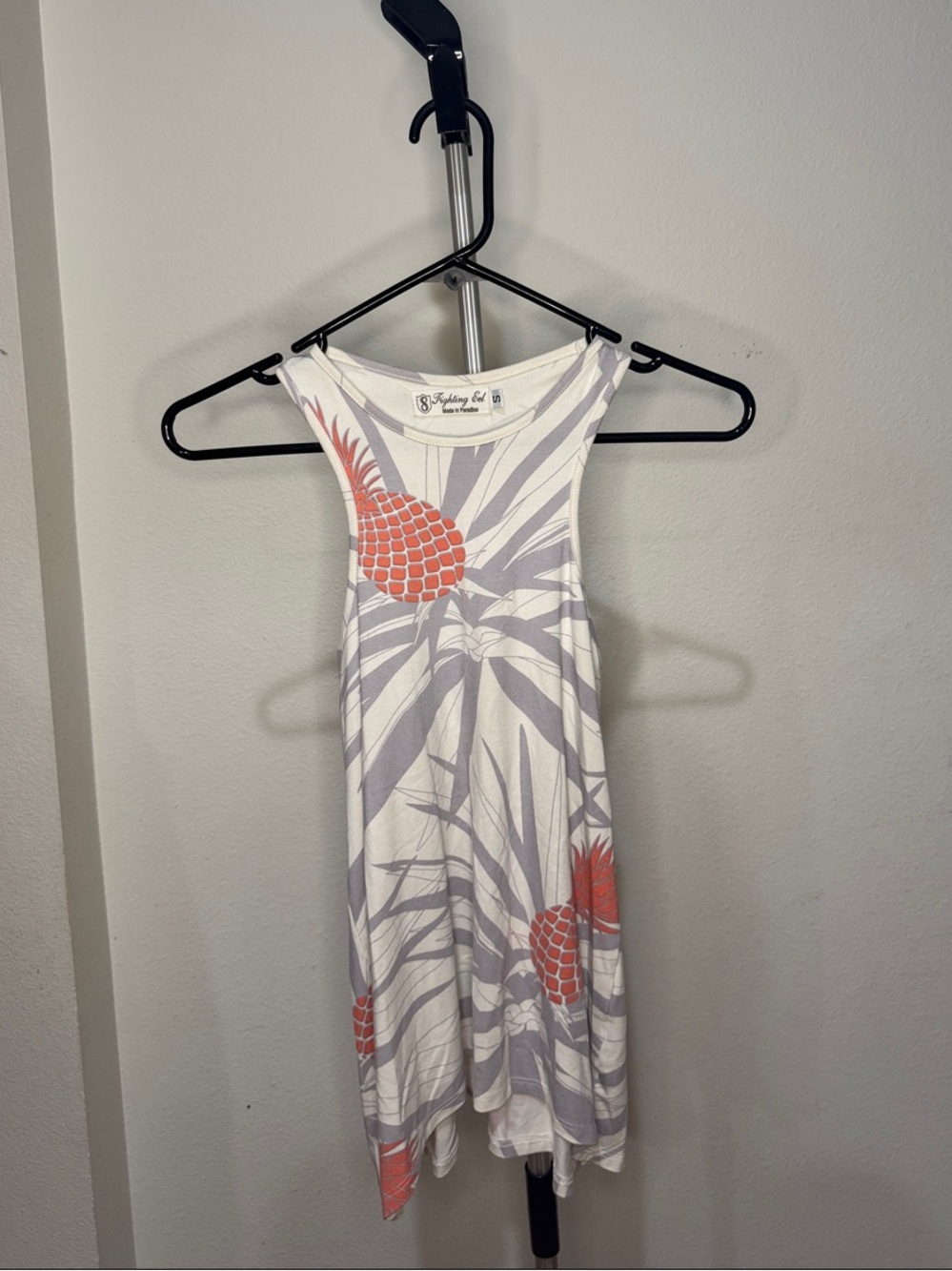 Fighting Eel Tank Tempo -Racerback Tank - Pineapple print